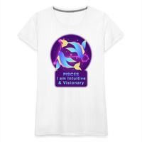 Thumbnail for Women’s Neon Pisces Premium T-Shirt - white