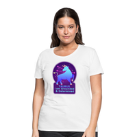 Thumbnail for Women’s Neon Taurus Premium T-Shirt - white