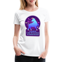 Thumbnail for Women’s Neon Taurus Premium T-Shirt - white