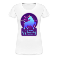 Thumbnail for Women’s Neon Taurus Premium T-Shirt - white