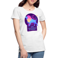 Thumbnail for Women’s Neon Leo Premium T-Shirt - white