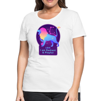 Thumbnail for Women’s Neon Leo Premium T-Shirt - white