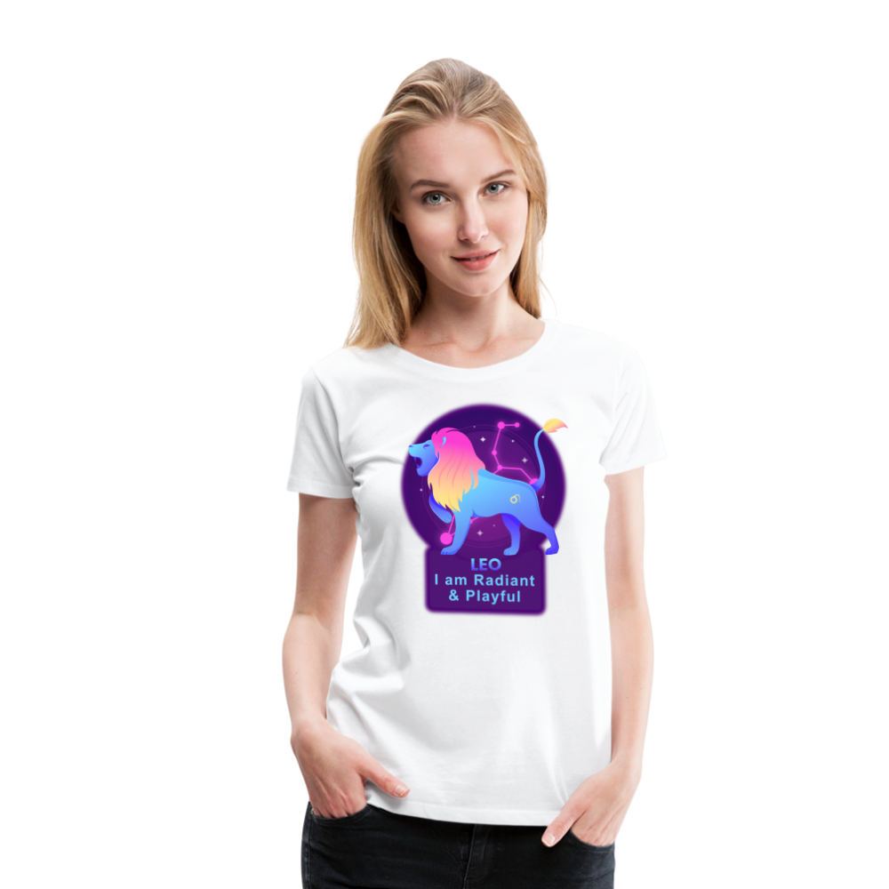 Women’s Neon Leo Premium T-Shirt - white