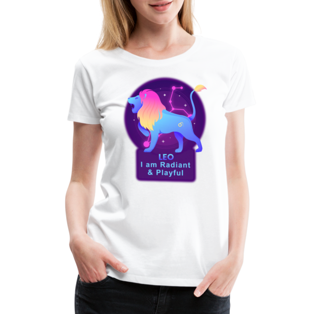 Women’s Neon Leo Premium T-Shirt - white