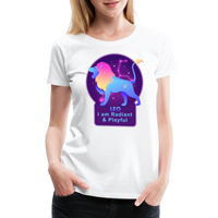 Thumbnail for Women’s Neon Leo Premium T-Shirt - white