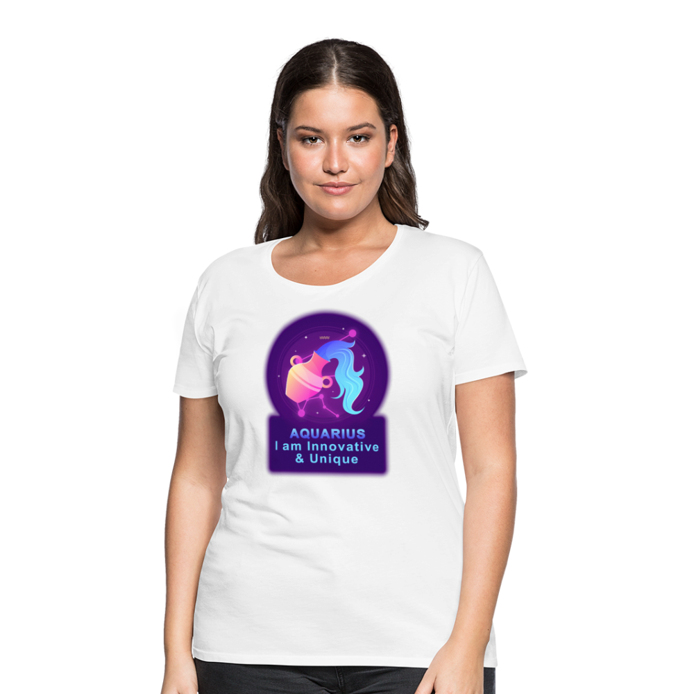 Women’s Neon Aquarius Premium T-Shirt - white