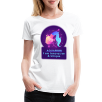 Thumbnail for Women’s Neon Aquarius Premium T-Shirt - white