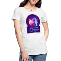 Thumbnail for Women’s Neon Aquarius Premium T-Shirt - white