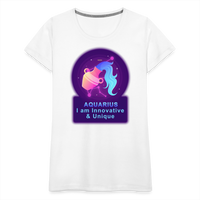 Thumbnail for Women’s Neon Aquarius Premium T-Shirt - white