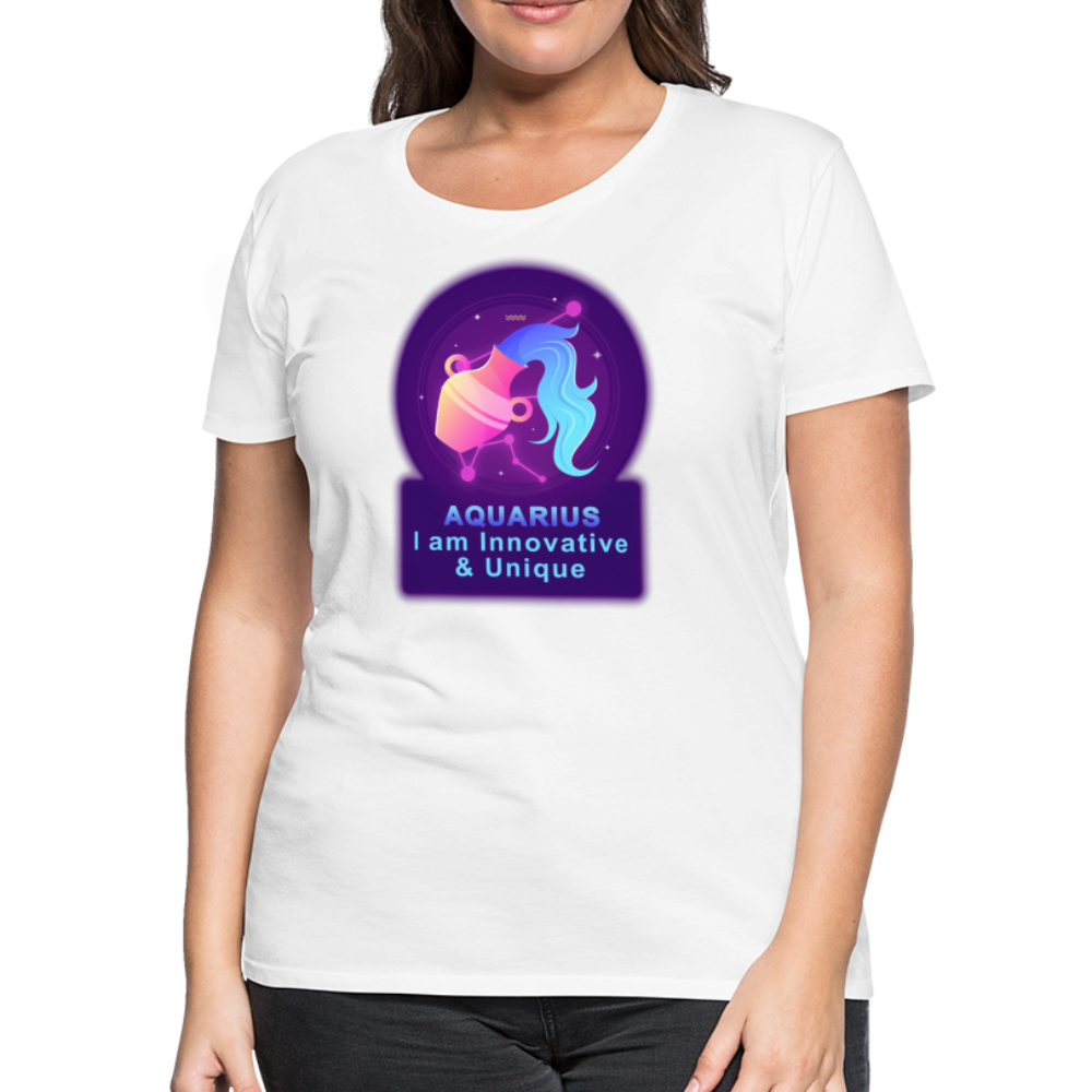 Women’s Neon Aquarius Premium T-Shirt - white