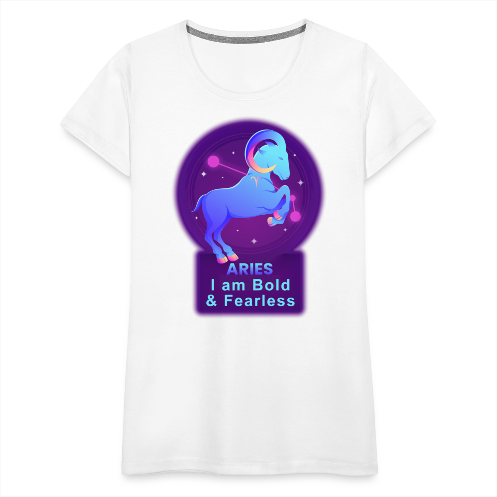 Women’s Neon Aries Premium T-Shirt - white