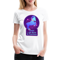 Thumbnail for Women’s Neon Aries Premium T-Shirt - white