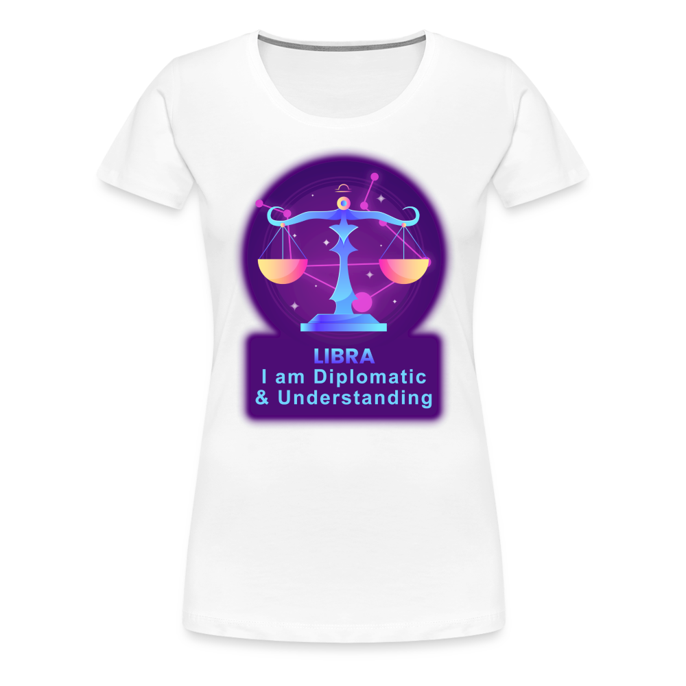 Women’s Neon Libra Premium T-Shirt - white