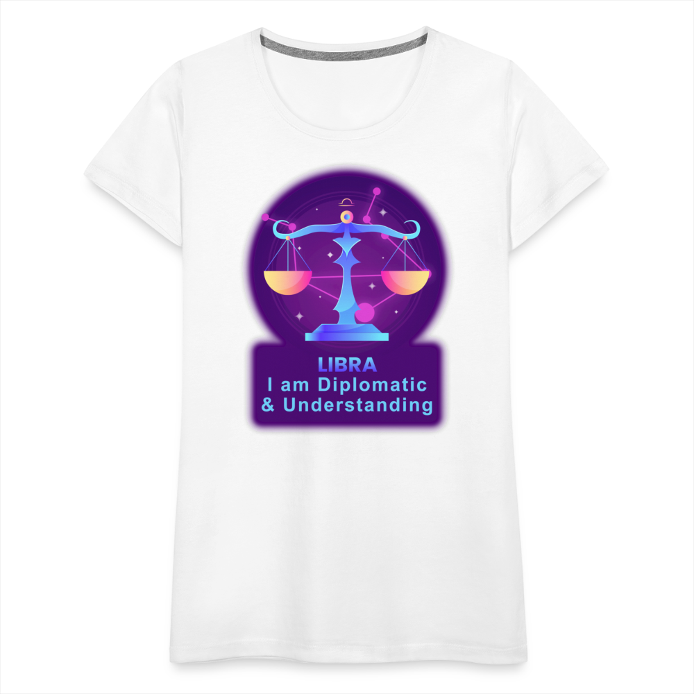 Women’s Neon Libra Premium T-Shirt - white