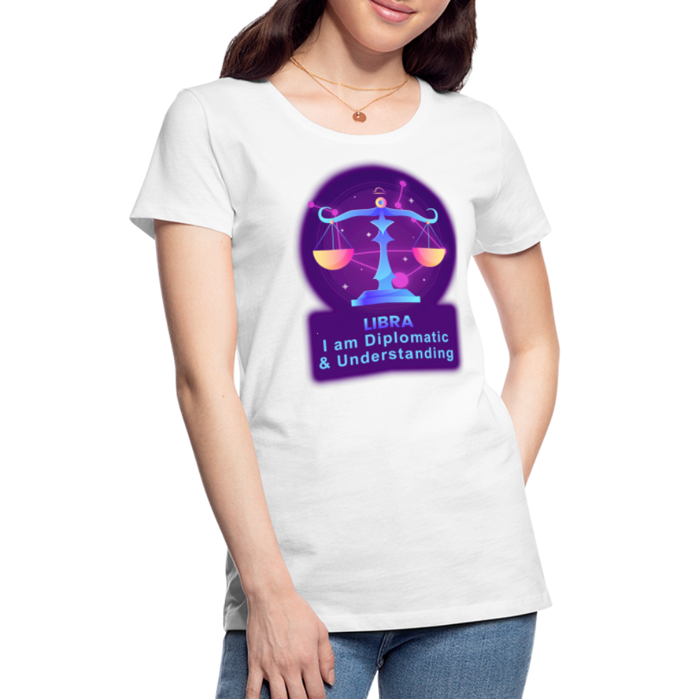 Women’s Neon Libra Premium T-Shirt - white