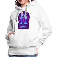 Thumbnail for Women’s Neon Gemini Premium Hoodie - white