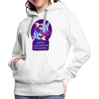 Thumbnail for Women’s Neon Pisces Premium Hoodie - white