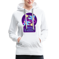 Thumbnail for Women’s Neon Pisces Premium Hoodie - white