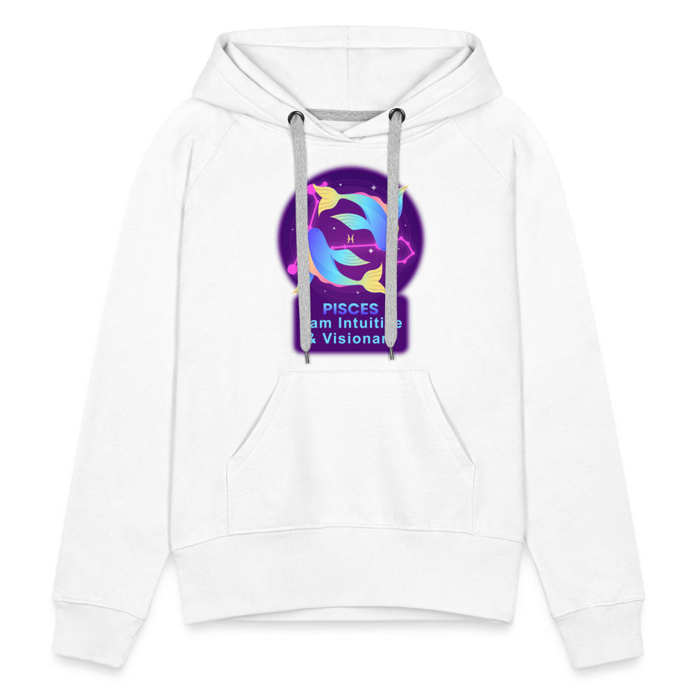 Women’s Neon Pisces Premium Hoodie - white