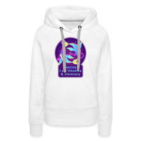 Thumbnail for Women’s Neon Pisces Premium Hoodie - white