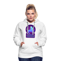 Thumbnail for Women’s Neon Taurus Premium Hoodie - white