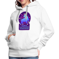 Thumbnail for Women’s Neon Taurus Premium Hoodie - white