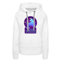 Thumbnail for Women’s Neon Taurus Premium Hoodie - white