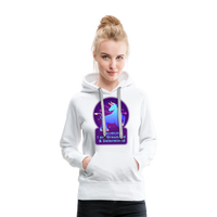 Thumbnail for Women’s Neon Taurus Premium Hoodie - white