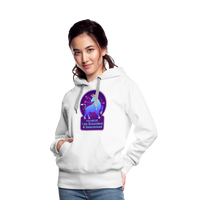 Thumbnail for Women’s Neon Taurus Premium Hoodie - white