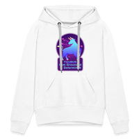 Thumbnail for Women’s Neon Taurus Premium Hoodie - white