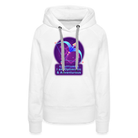 Thumbnail for Women’s Neon Sagittarius Premium Hoodie - white