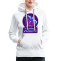 Thumbnail for Women’s Neon Sagittarius Premium Hoodie - white