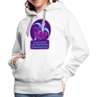 Thumbnail for Women’s Neon Sagittarius Premium Hoodie - white