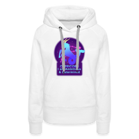 Thumbnail for Women’s Neon Capricorn Premium Hoodie - white