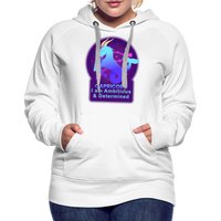 Thumbnail for Women’s Neon Capricorn Premium Hoodie - white