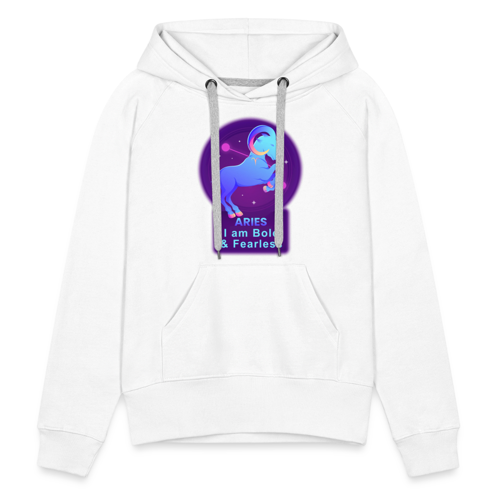 Women’s Neon Aries Premium Hoodie - white