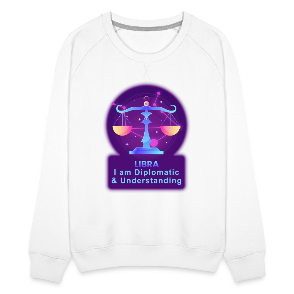 Women’s Neon Libra Premium Sweatshirt - white