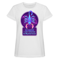 Thumbnail for Women's Neon Scorpio Relaxed Fit T-Shirt - white