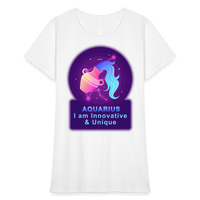 Thumbnail for Women's Neon Aquarius T-Shirt - white