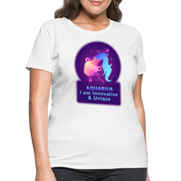 Thumbnail for Women's Neon Aquarius T-Shirt - white