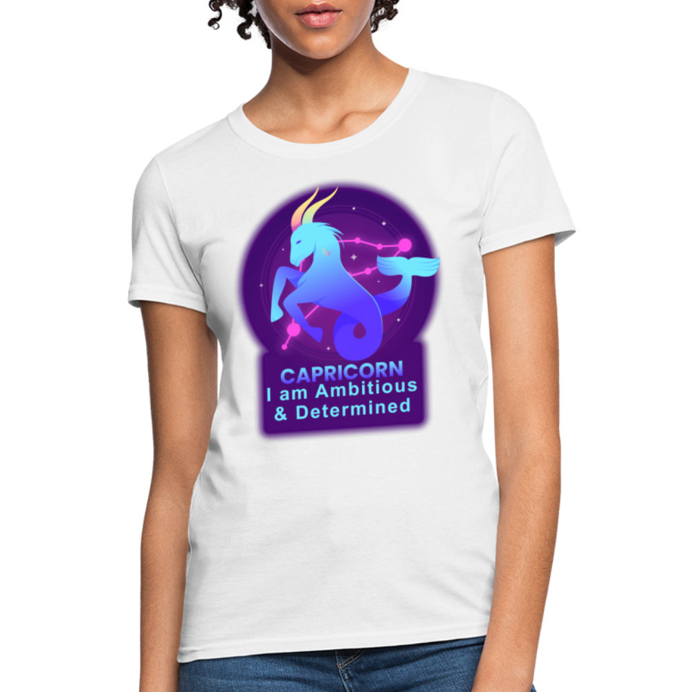 Women's Neon Capricorn T-Shirt - white