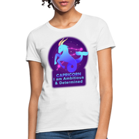 Thumbnail for Women's Neon Capricorn T-Shirt - white