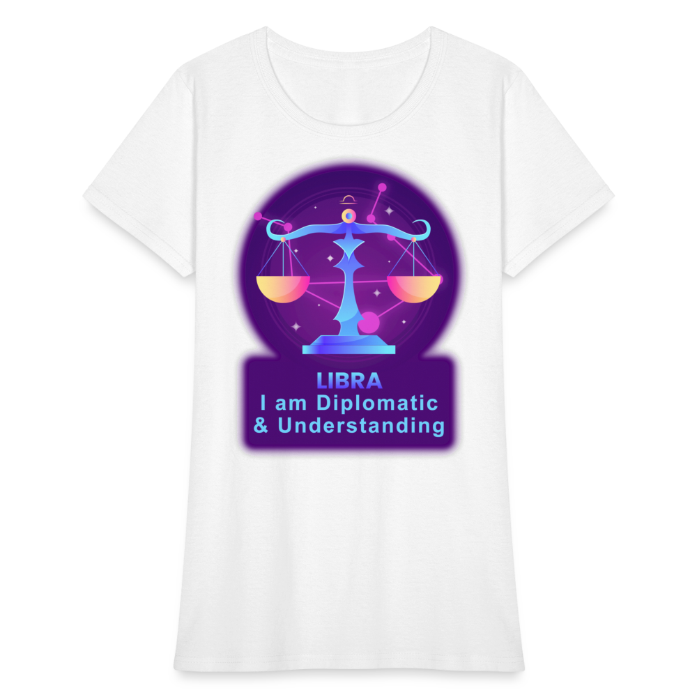 Women's Neon Libra T-Shirt - white