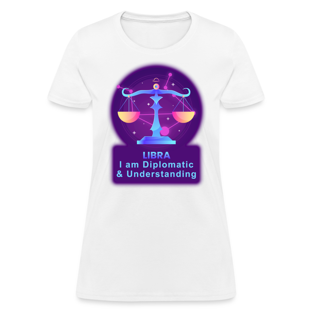 Women's Neon Libra T-Shirt - white