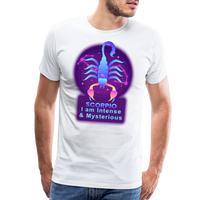 Thumbnail for Men's Neon Scorpio Premium T-Shirt - white