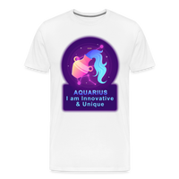 Thumbnail for Men's Neon Aquarius Premium T-Shirt - white