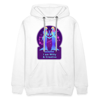 Thumbnail for Men’s Neon Gemini Premium Hoodie - white