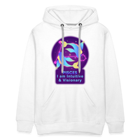 Thumbnail for Men’s Neon Pisces Premium Hoodie - white