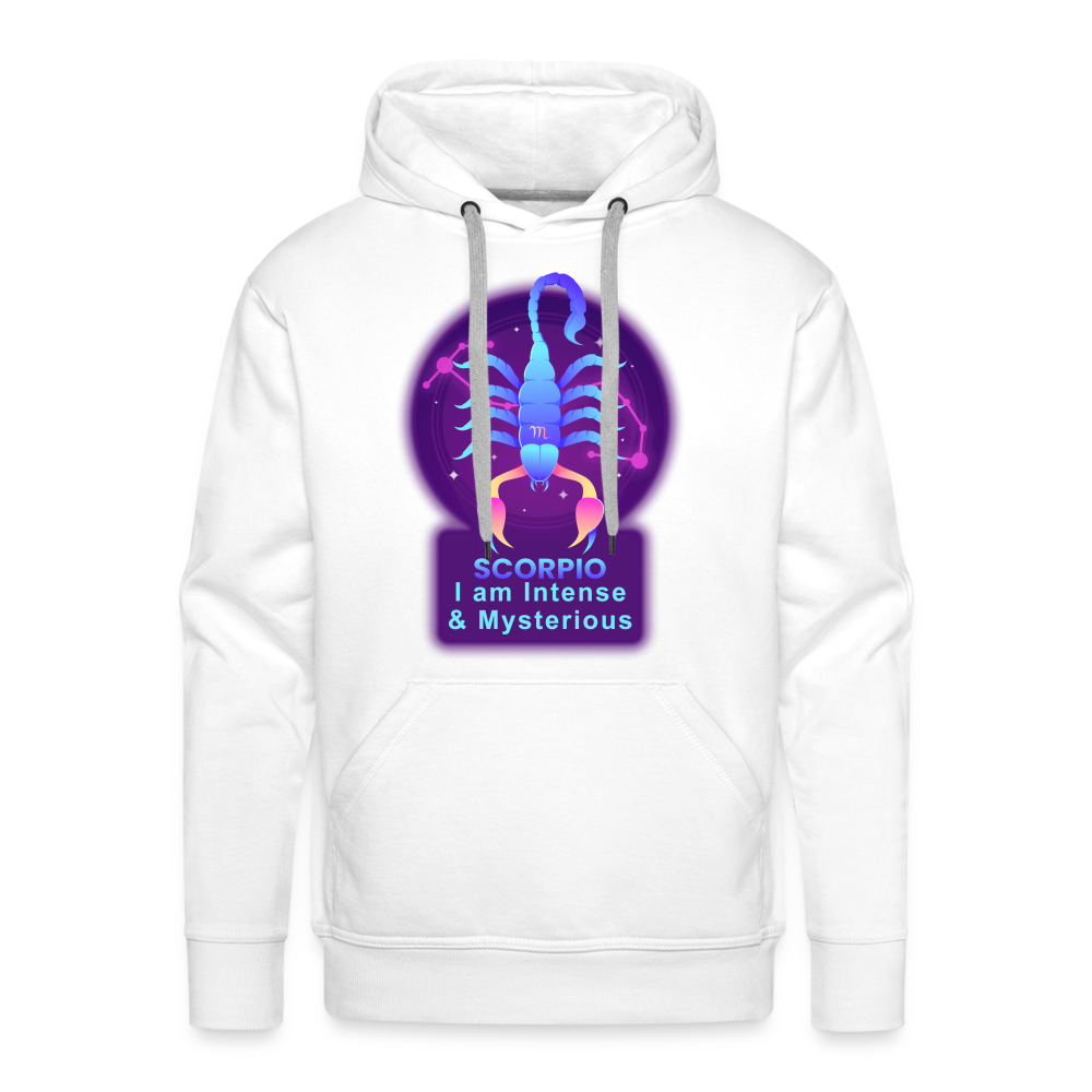 Men’s Neon Scorpio Premium Hoodie - white