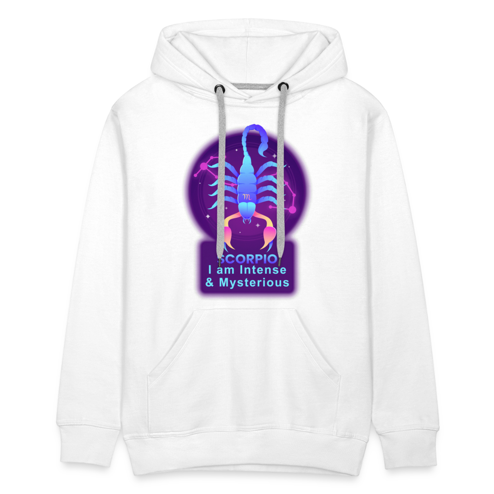 Men’s Neon Scorpio Premium Hoodie - white